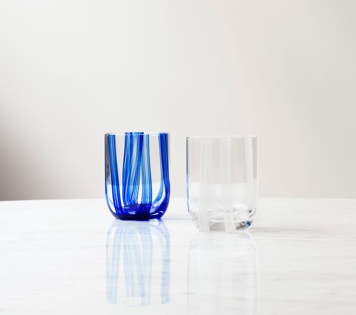 Stripe glass 39 cl - Blue Stripes - Normann Copenhagen