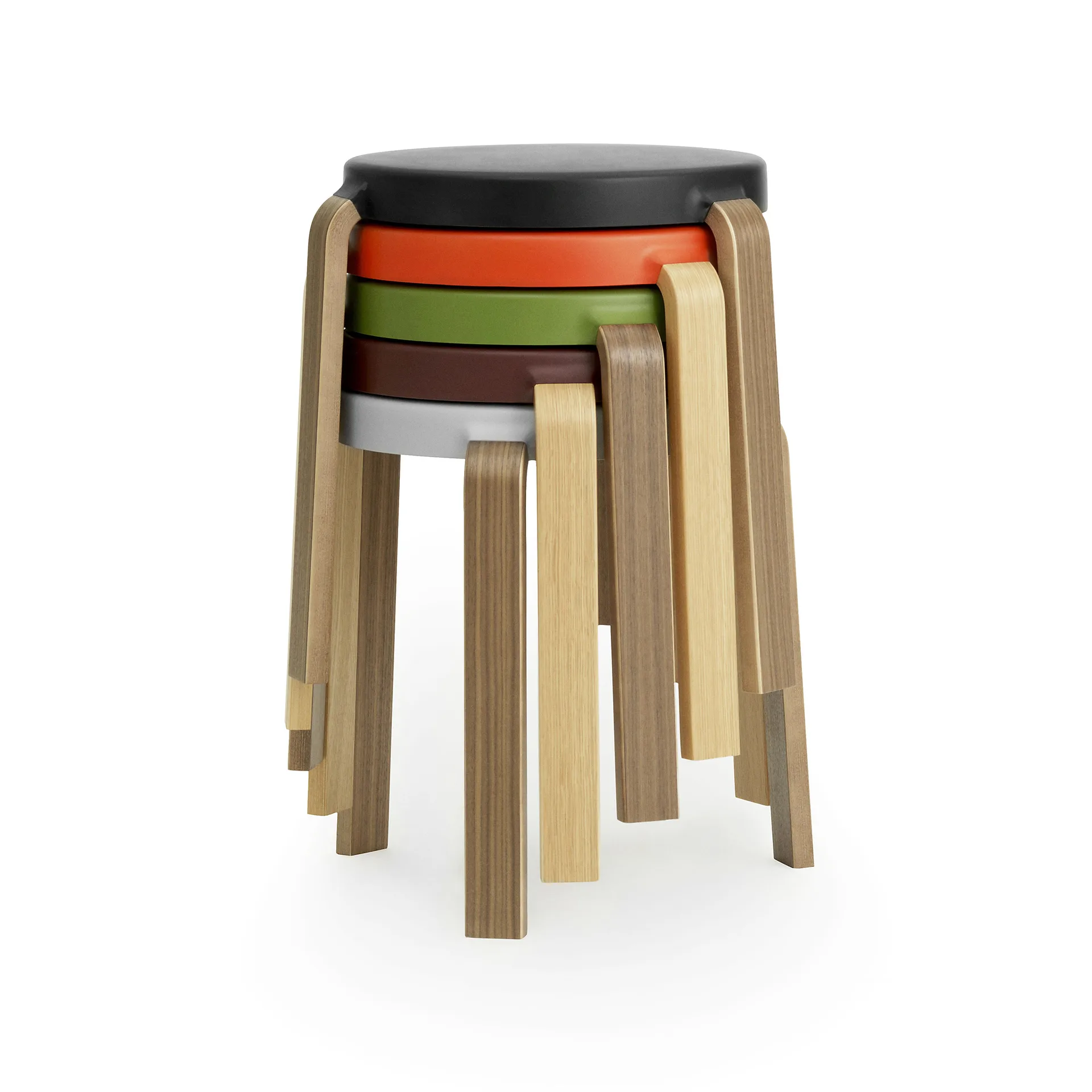 Tap round stool, Black-oak, Ø41x43 cm Normann Copenhagen