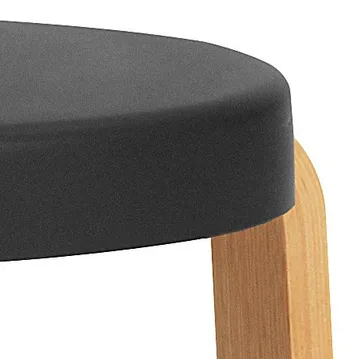 Tap round stool - Black-oak, Ø41x43 cm - Normann Copenhagen