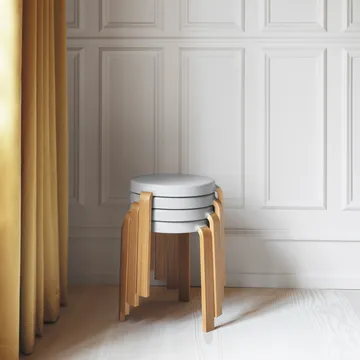 Tap round stool - Grey-oak, Ø41x43 cm - Normann Copenhagen