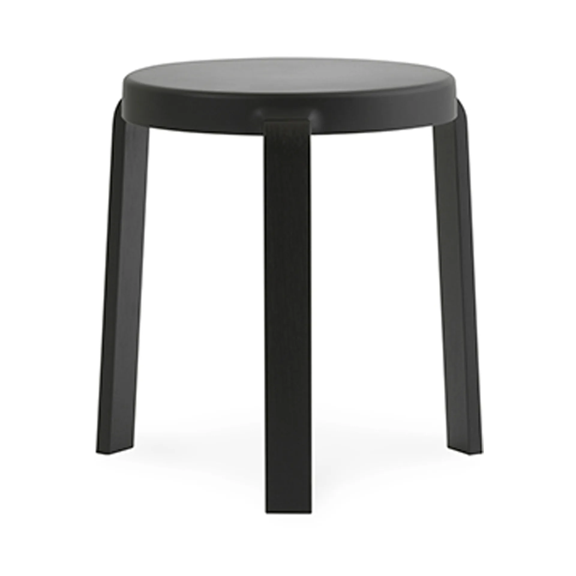 Tap stool, Black, black oak legs Normann Copenhagen