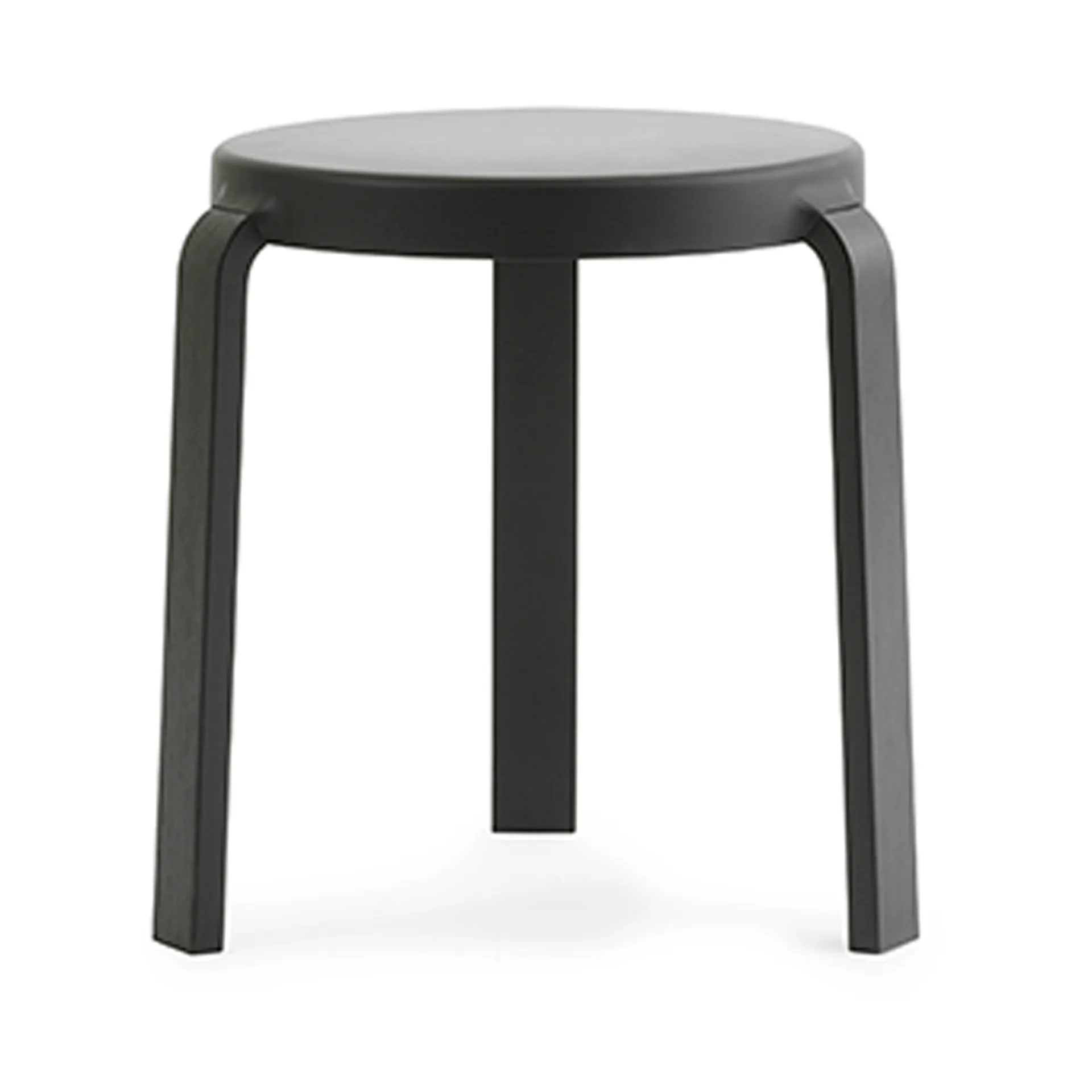 Tap stool, Black, black oak legs Normann Copenhagen