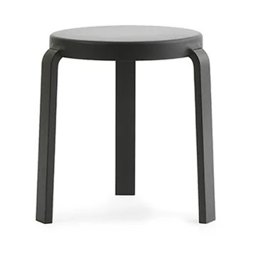 Tap stool - Black, black oak legs - Normann Copenhagen