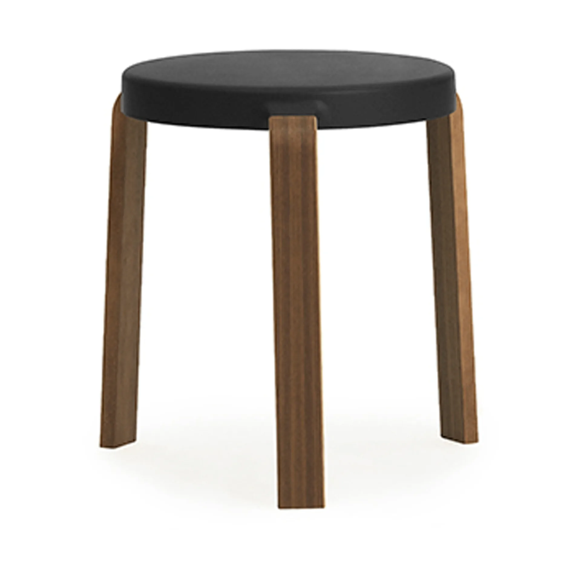 Tap stool, Black, walnut legs Normann Copenhagen