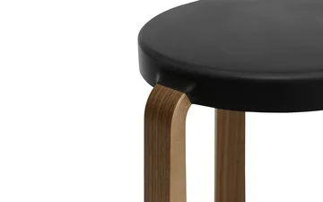 Tap stool - Black, walnut legs - Normann Copenhagen