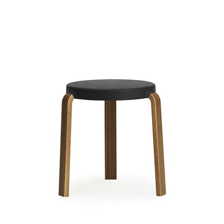 Tap stool - Black, walnut legs - Normann Copenhagen