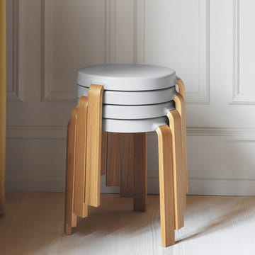 Tap stool - Black, walnut legs - Normann Copenhagen
