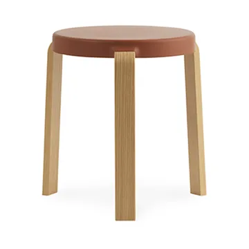 Tap stool - Caramel, oak legs - Normann Copenhagen