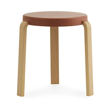 Tap stool - Caramel, oak legs - Normann Copenhagen