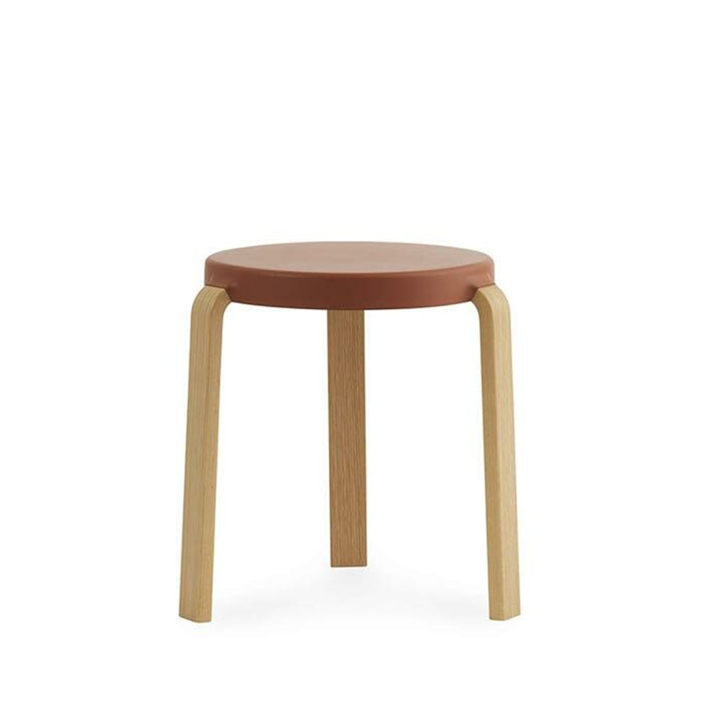 Normann Copenhagen Tap stool Caramel, oak legs | Scandinavian Design | Stools | Brown