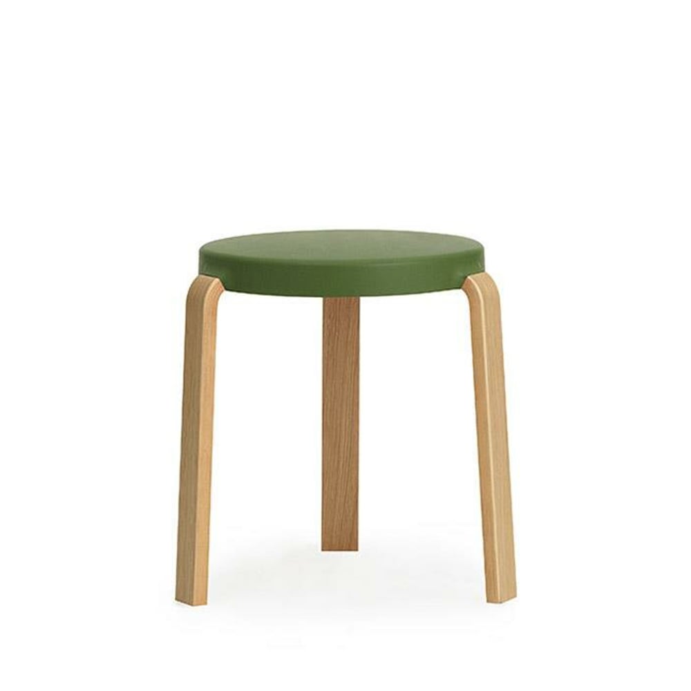 Normann Copenhagen Tap stool Olive, oak legs | Scandinavian Design | Stools | Green