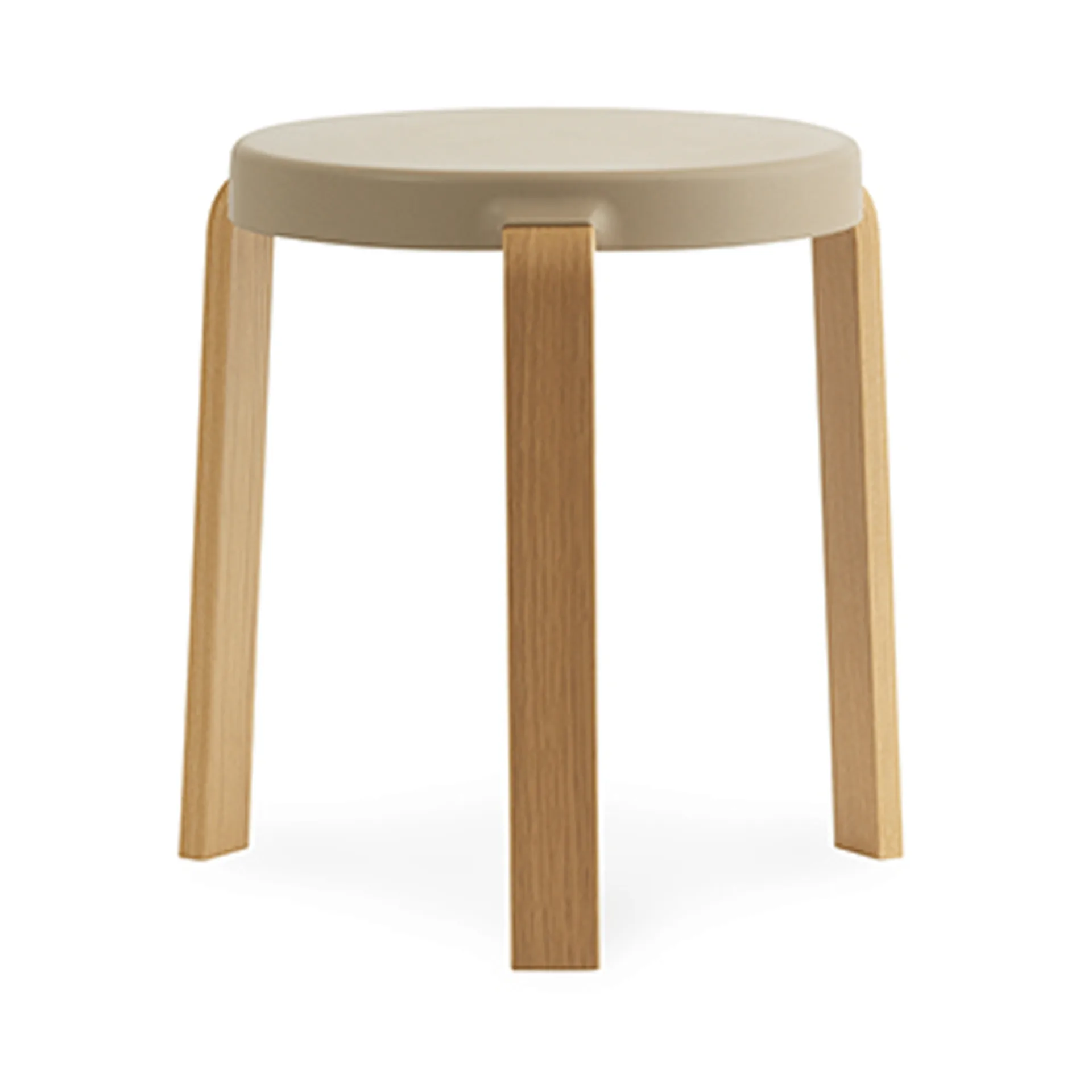 Tap stool, Sand, oak legs Normann Copenhagen