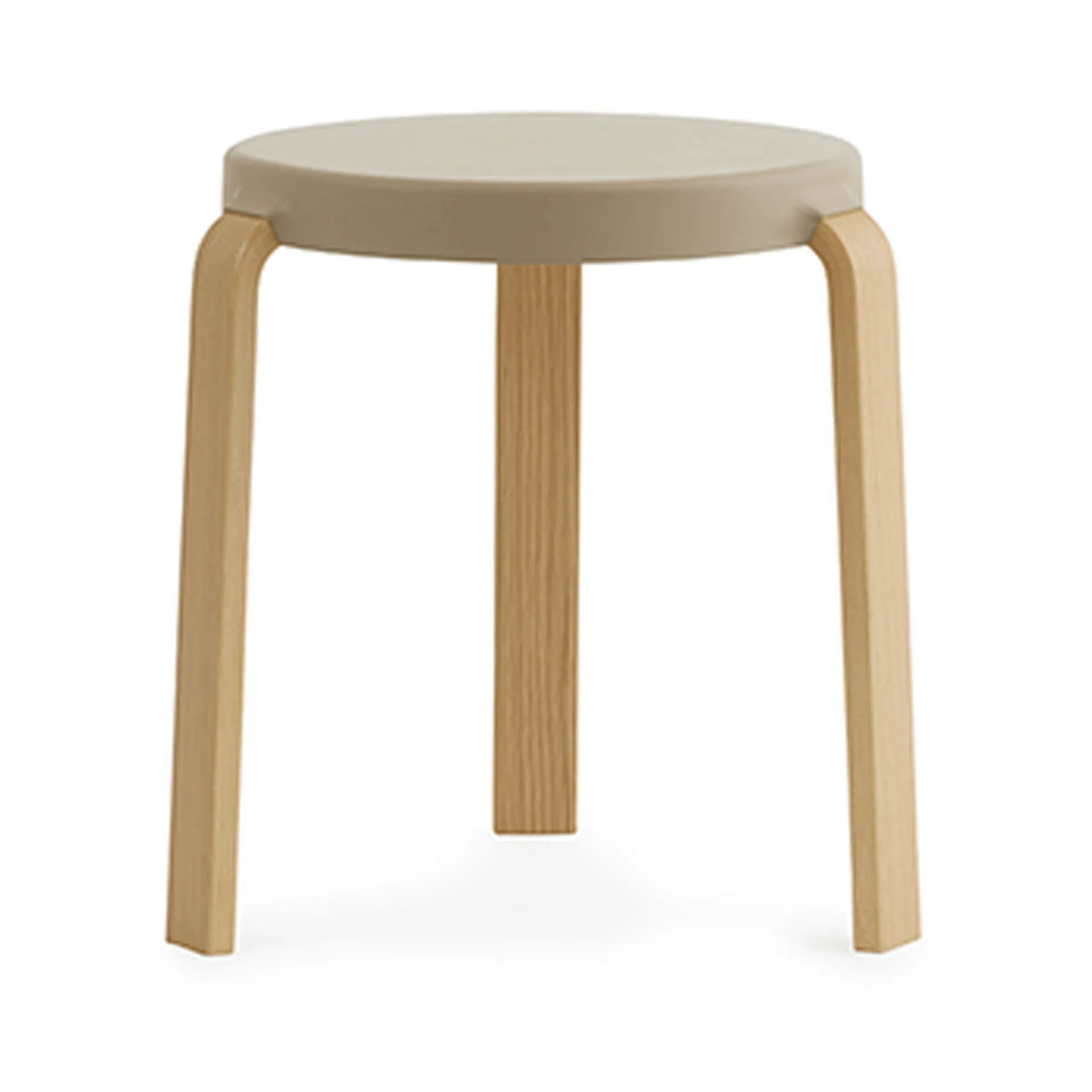 Tap stool, Sand, oak legs Normann Copenhagen