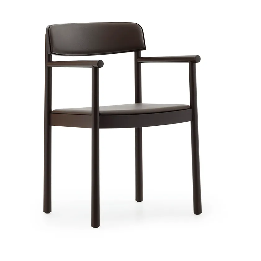 Timb armchair, Brown ash-Ultra Leather Chocolate Normann Copenhagen