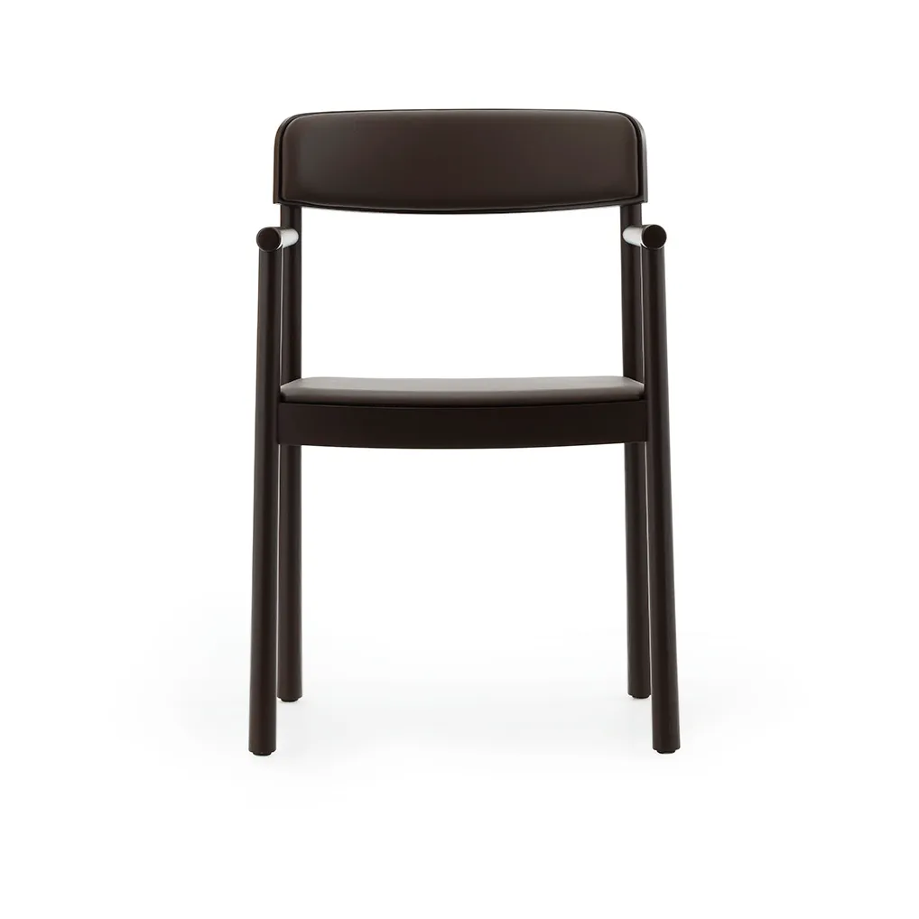 Timb armchair, Brown ash-Ultra Leather Chocolate Normann Copenhagen