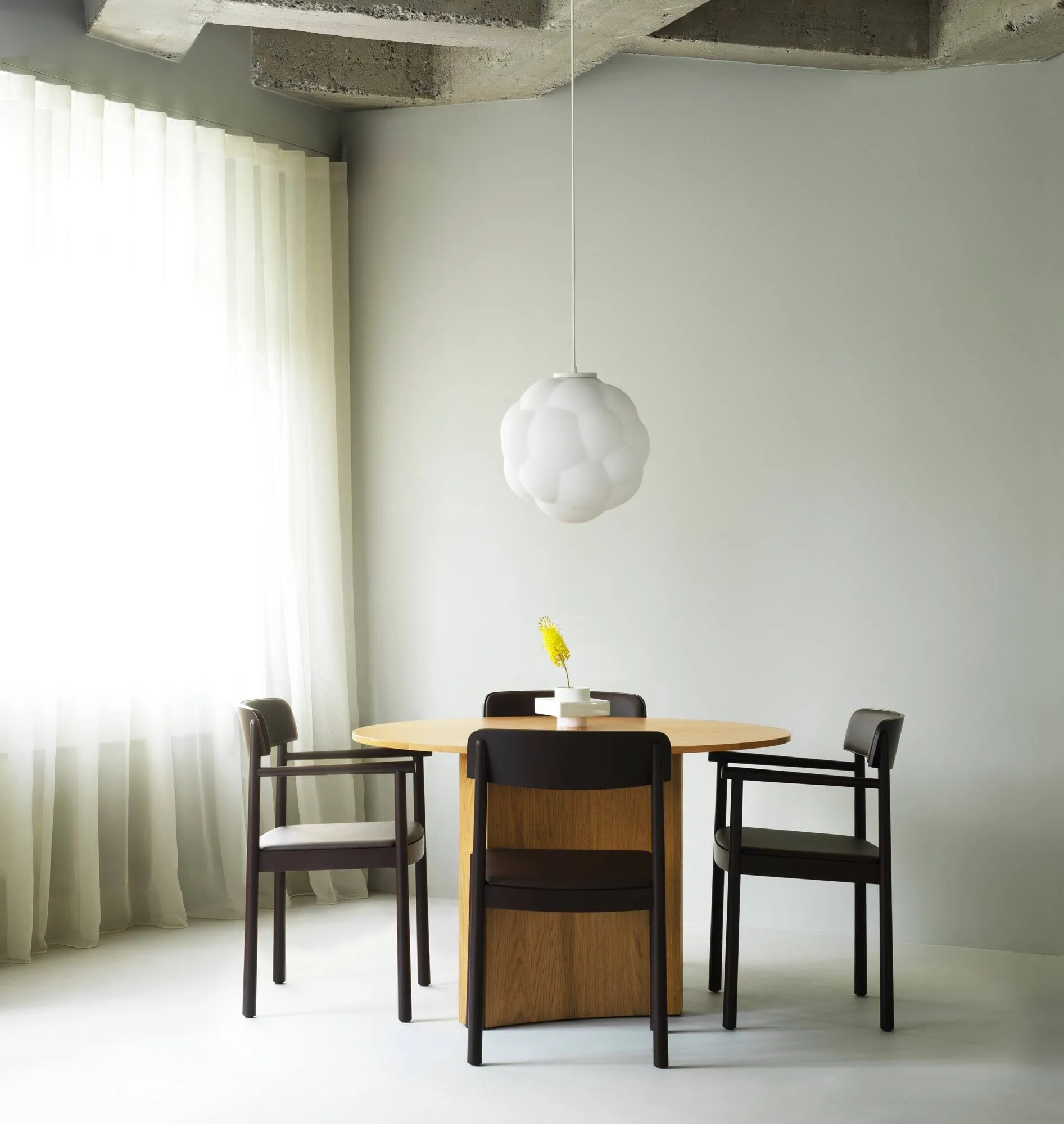 Timb armchair, Brown ash-Ultra Leather Chocolate Normann Copenhagen