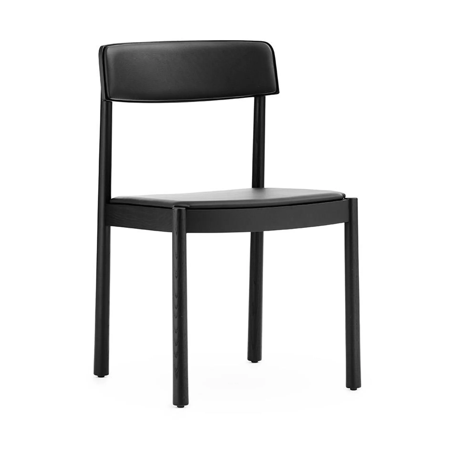 Timb chair with cushion, Black/ Ultra Leather - Black Normann Copenhagen