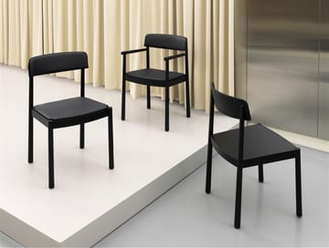 Timb chair with cushion - Black/ Ultra Leather - Black - Normann Copenhagen
