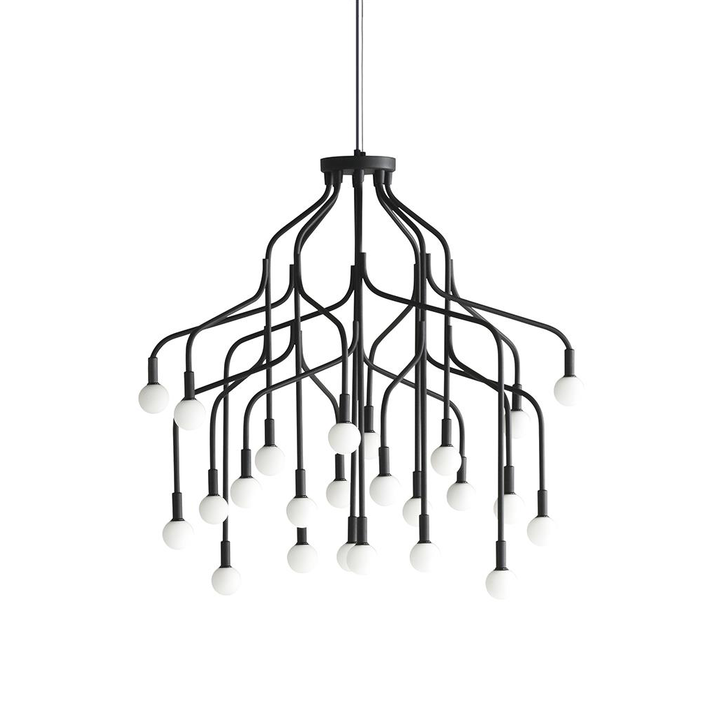 Normann Copenhagen Vekst Ceiling Lamp Large Black | Scandinavian Design | Pendant lamps | Black
