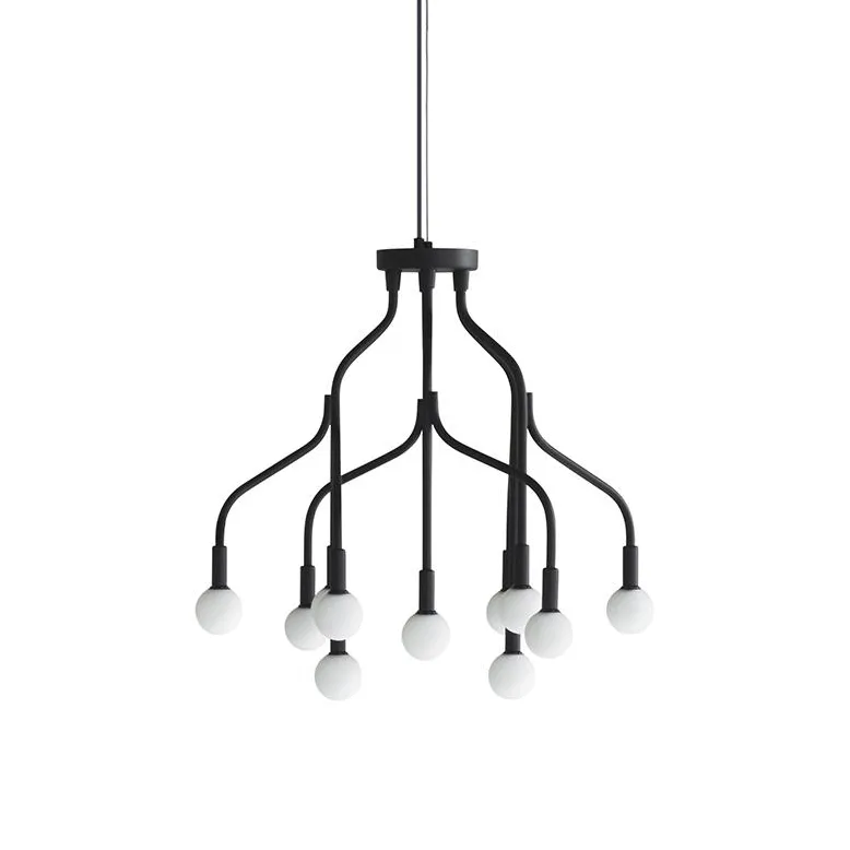 Normann Copenhagen Vekst Ceiling Lamp Small Black | Scandinavian Design | Pendant lamps | Black
