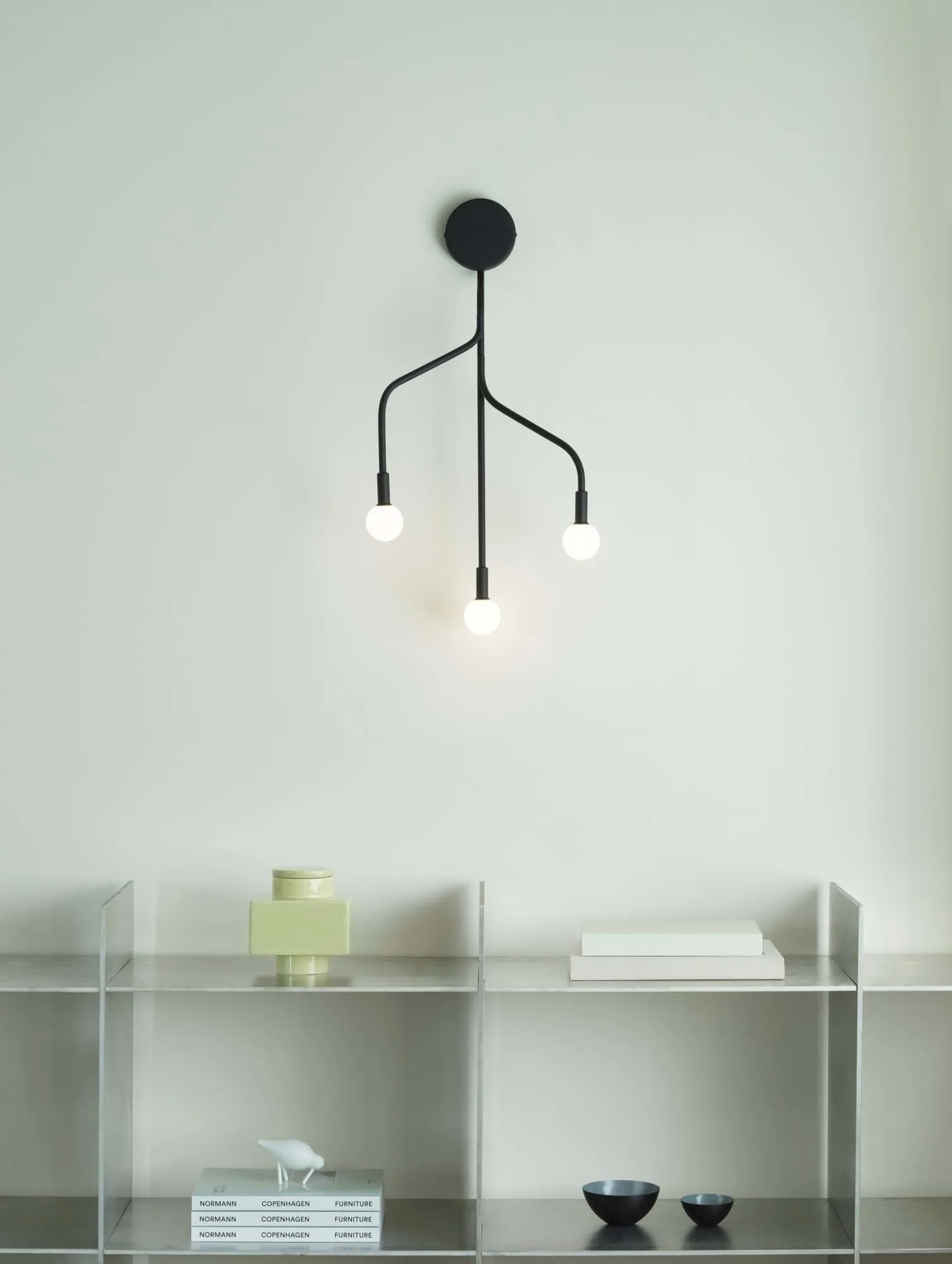 Vekst Wall Lamp, Black Normann Copenhagen