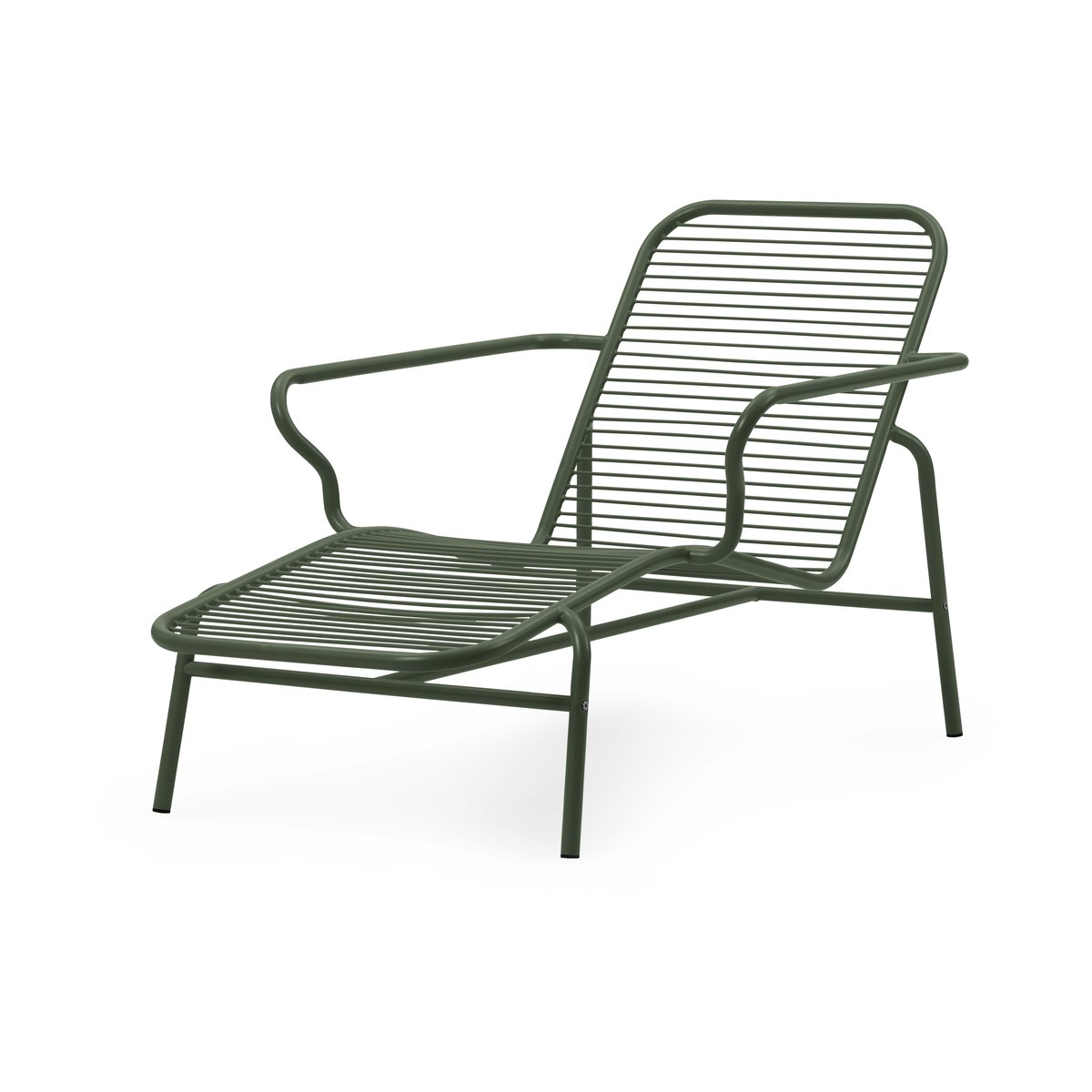 Normann Copenhagen Vig Chaise Lounge sunbed Green | Scandinavian Design | Green