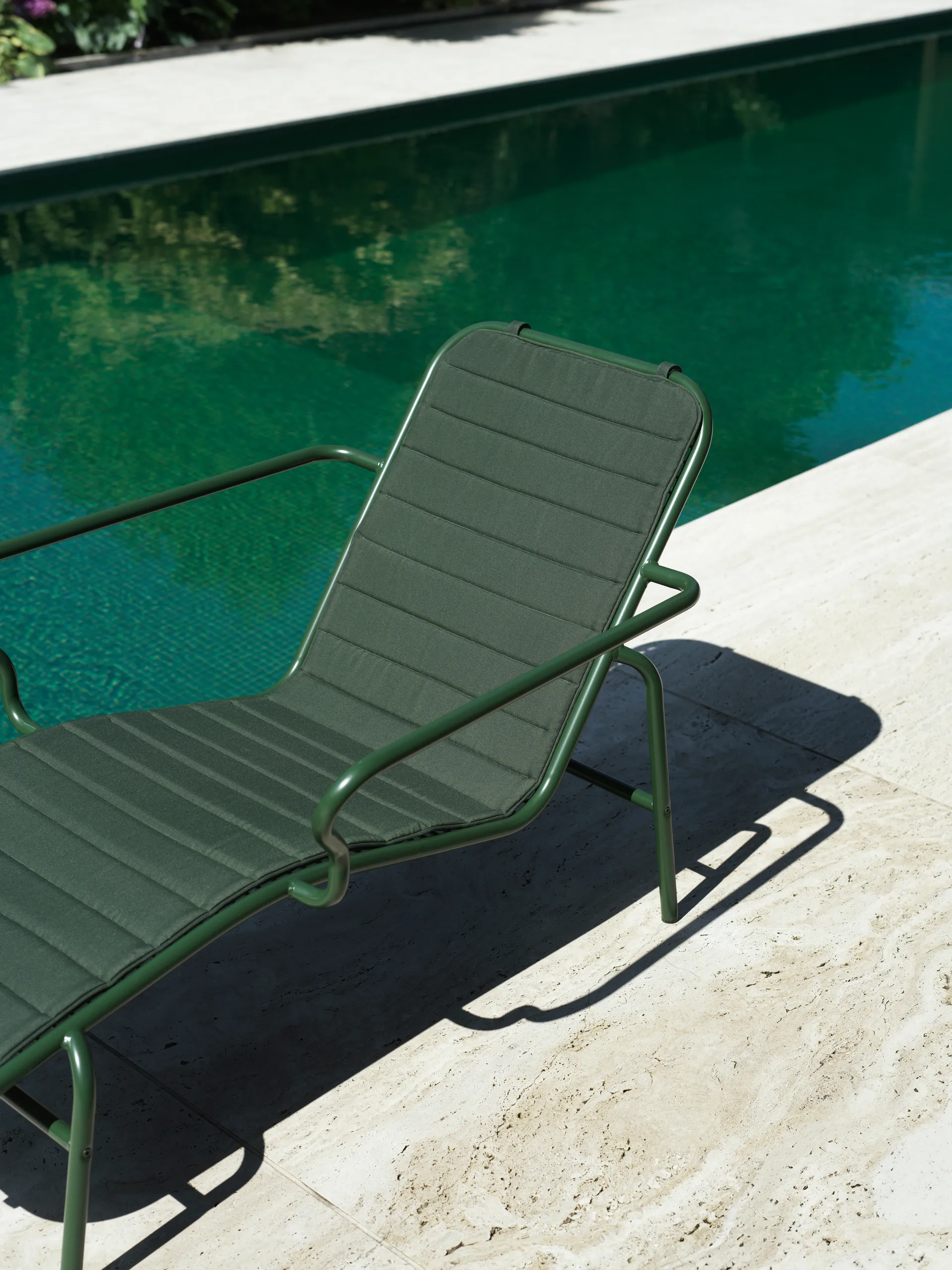 Vig Chaise Lounge sunbed, Green Normann Copenhagen