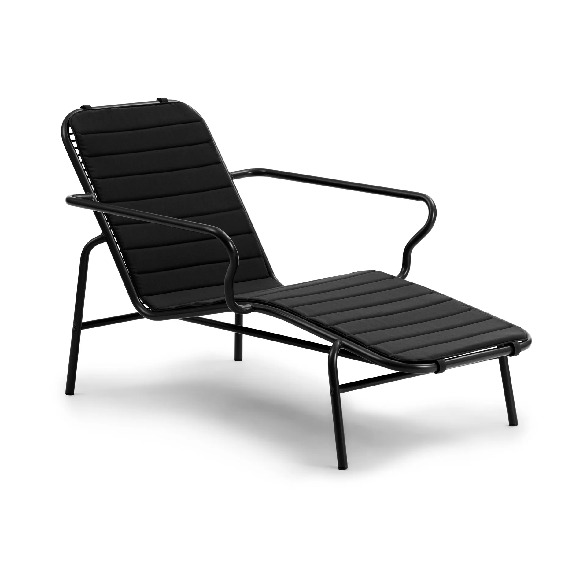 Vig cushion for sun lounger, Black Normann Copenhagen