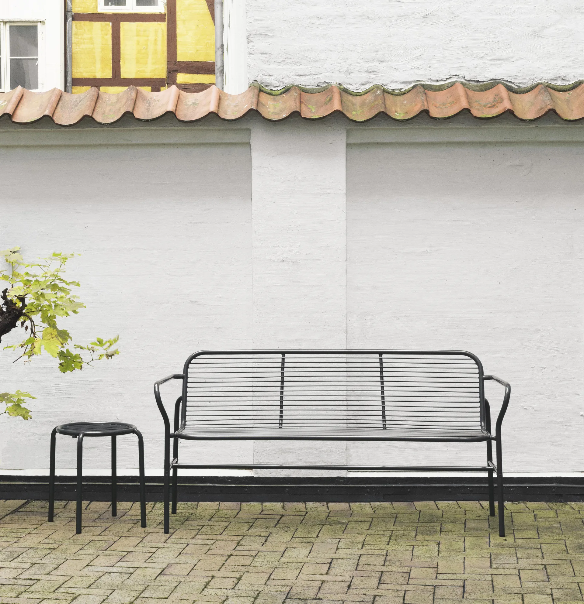 Vig Dining bench, Black Normann Copenhagen