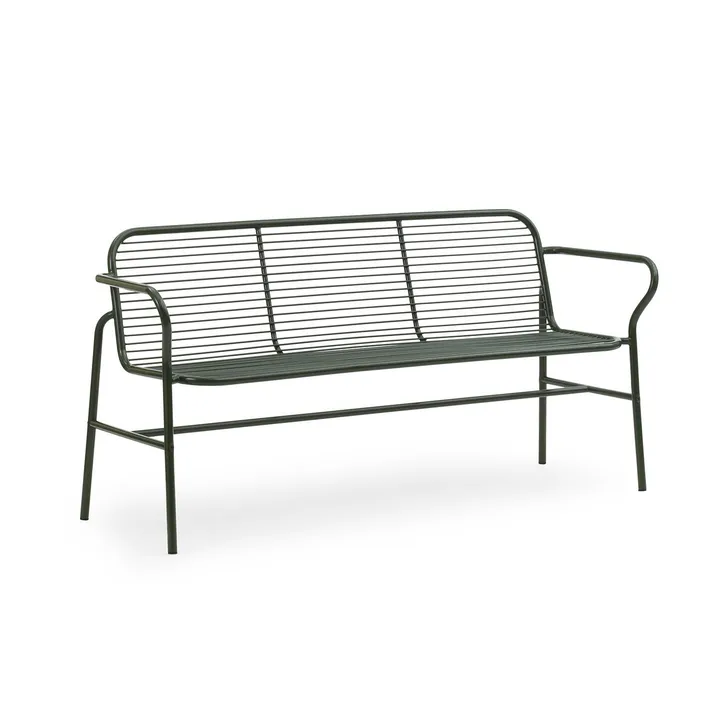Vig Dining bench - Green - Normann Copenhagen