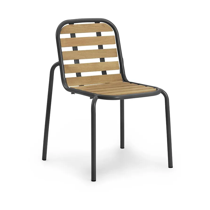 Normann Copenhagen Vig Robinia chair Black | Scandinavian Design | Garden chairs | Black