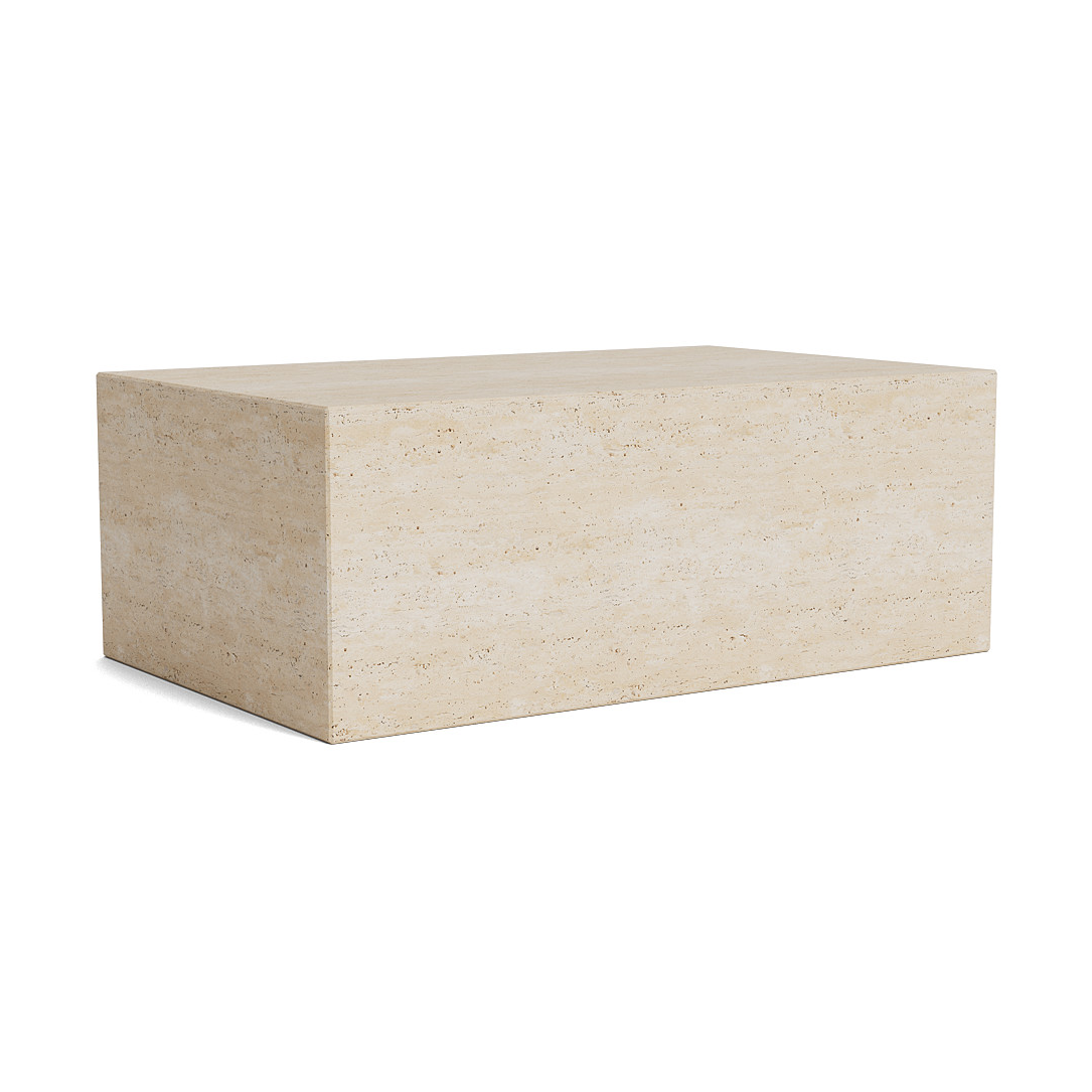NORR11 Cubism coffee table large 80x50 cm Beige | Scandinavian Design | Coffee tables | Beige