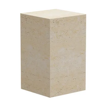 Cubism side table - Travertine, 30x30x50 cm - NORR11