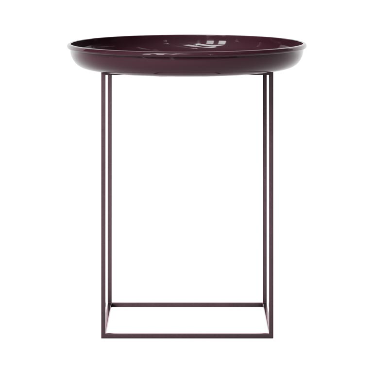 NORR11 Duke side table small Lacquered maroon | Scandinavian Design | Side tables | Red