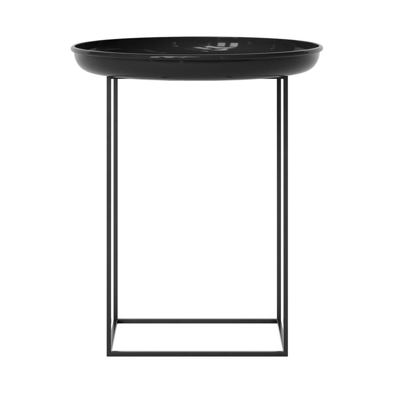 NORR11 Duke side table small Lacquered obsidian