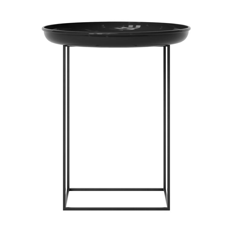 NORR11 Duke side table small Lacquered obsidian | Scandinavian Design | Side tables | Black