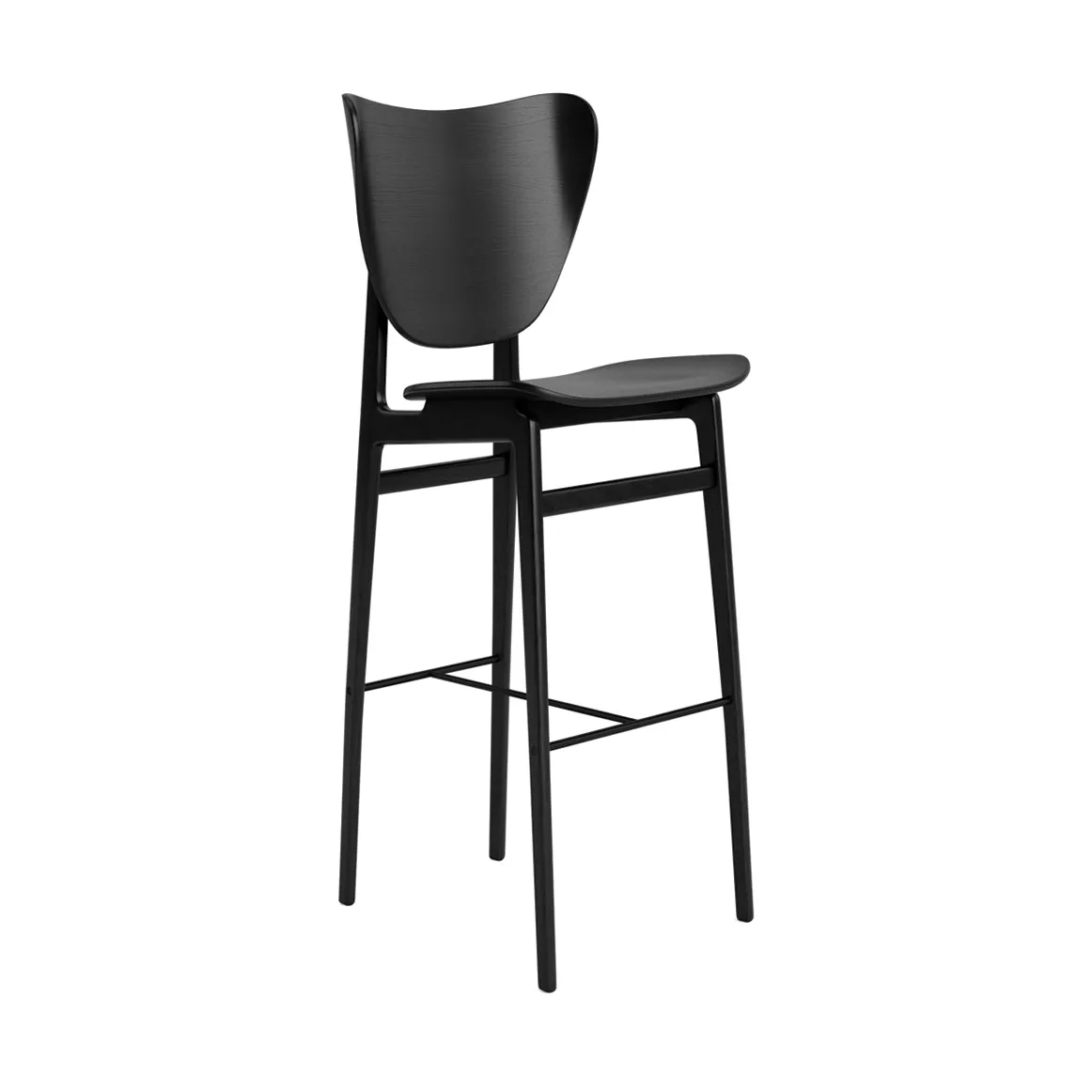 Elephant bar stool, Black, 75 cm NORR11