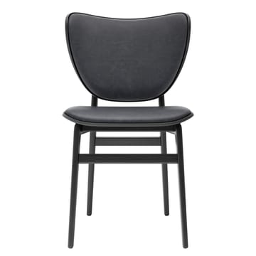 Elephant chair leather seat Black oiled oak - Dunes anthracite - NORR11