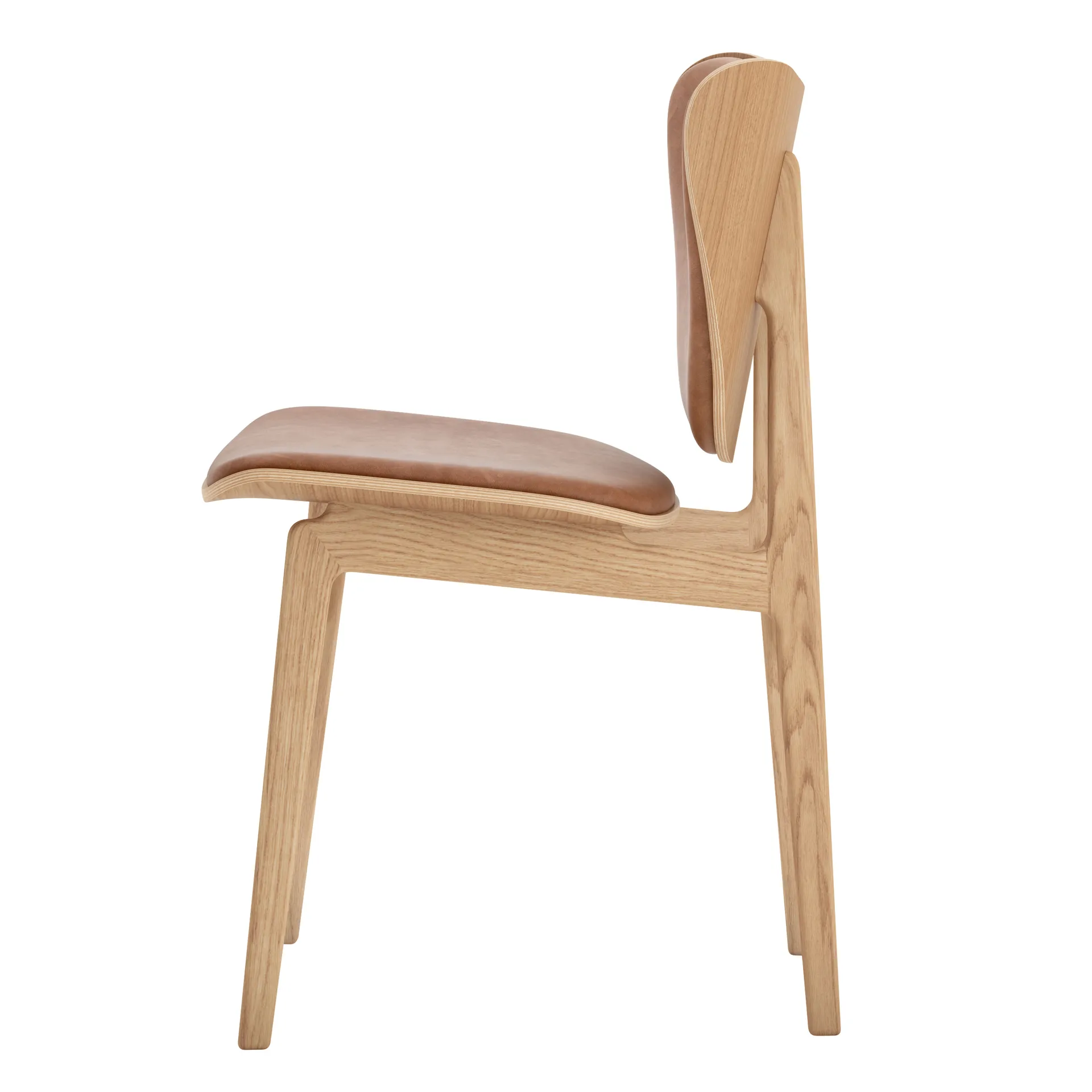 Elephant chair leather seat oak, Dunes camel NORR11