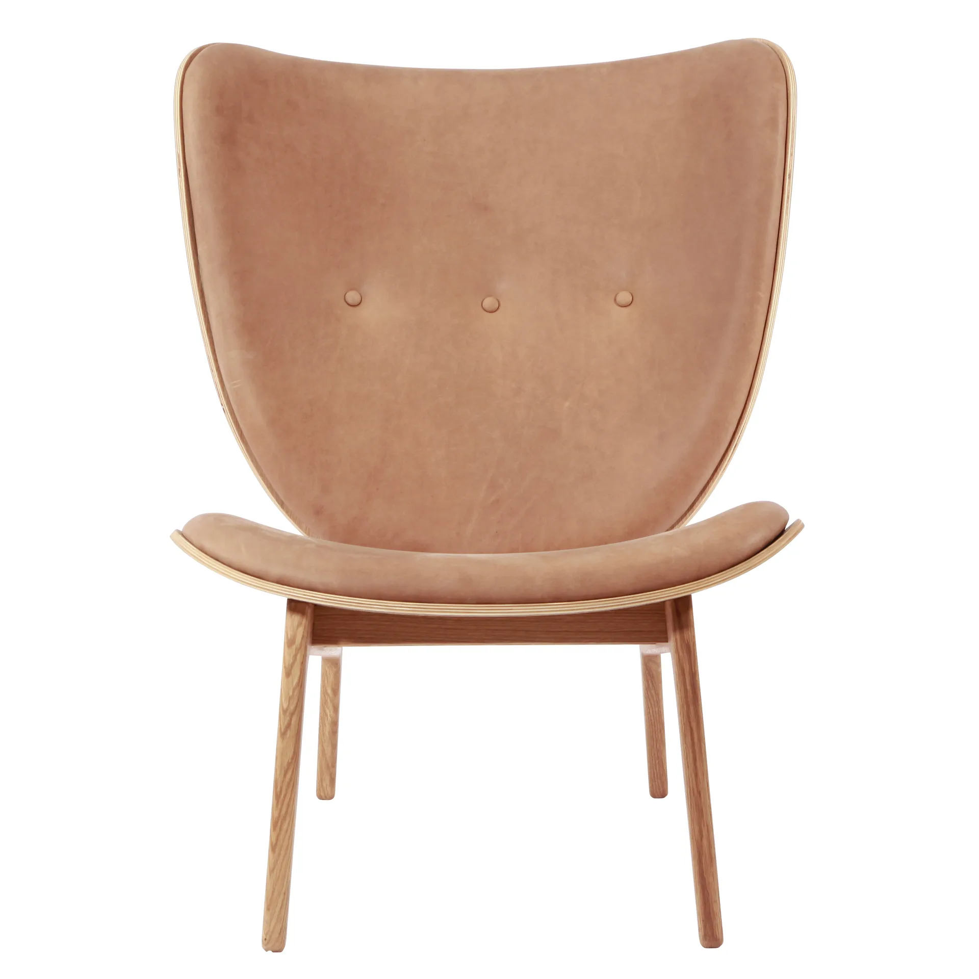 Elephant lounge leather oak, Dunes camel NORR11