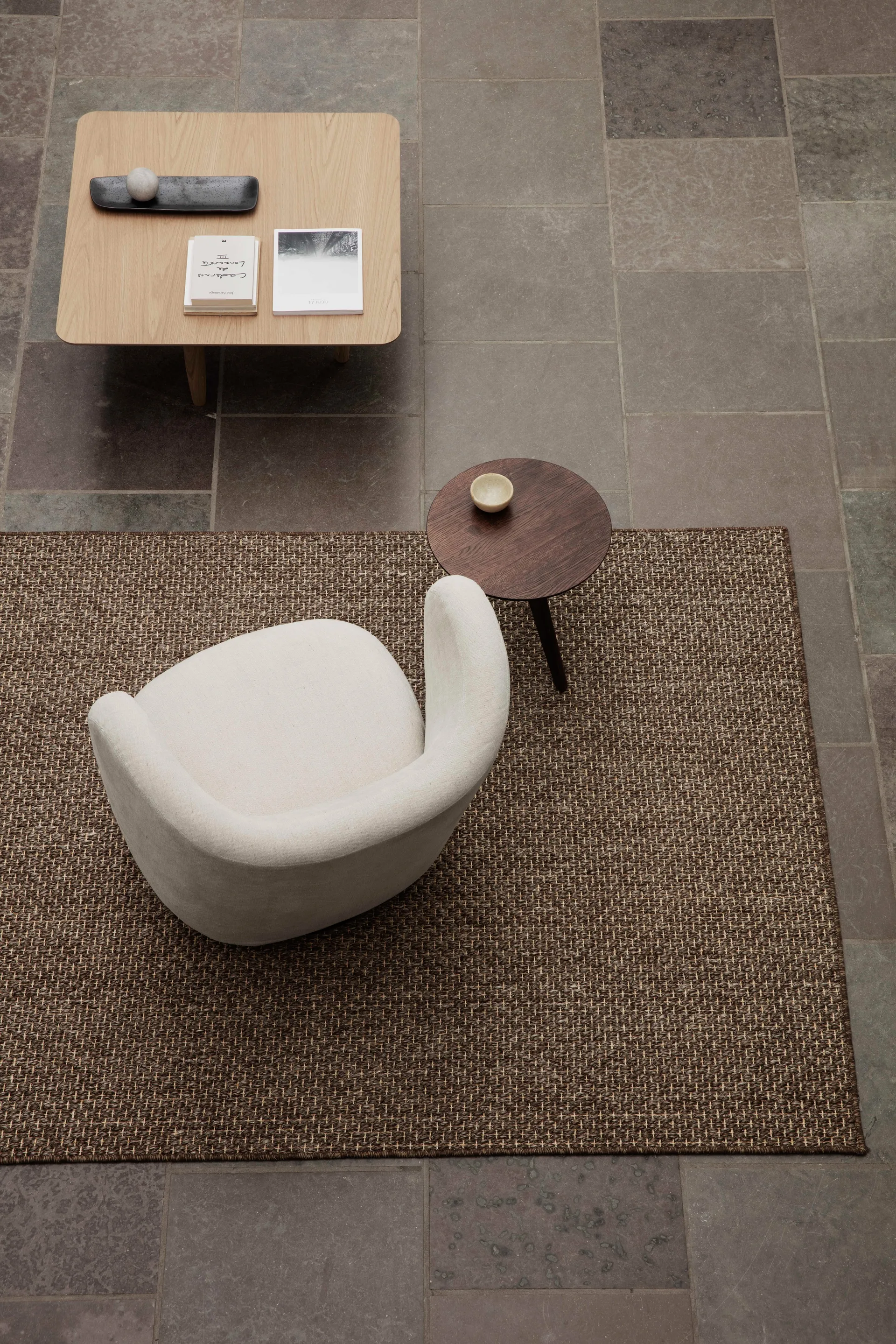 Fin side table 40 cm, Dark smoked oak NORR11