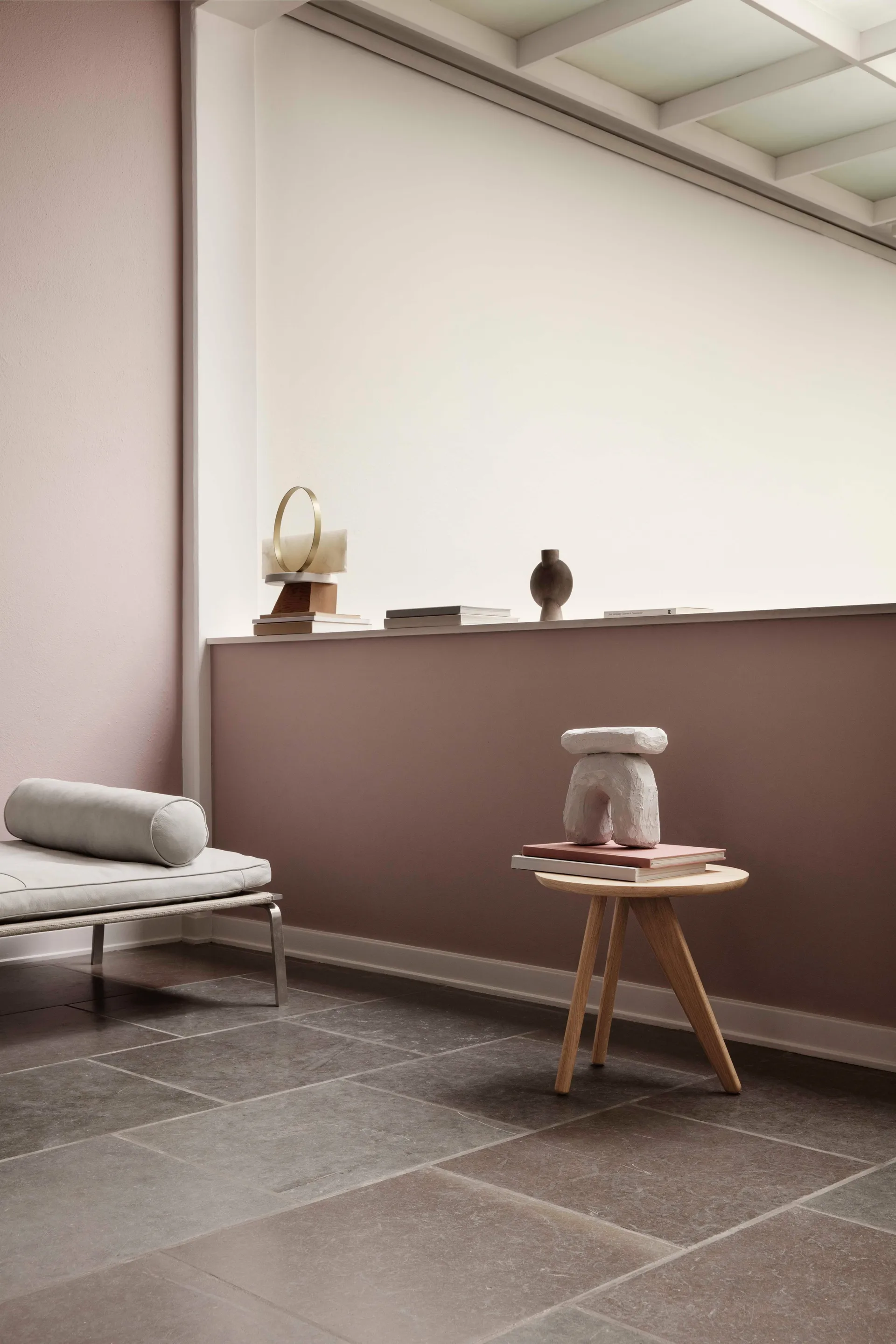 Fin side table 40 cm, Natural oak NORR11