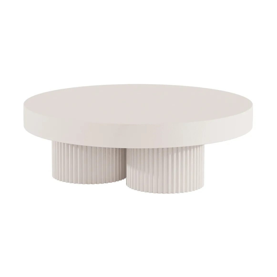 Gear coffee table, Chalk, Ø120 cm NORR11