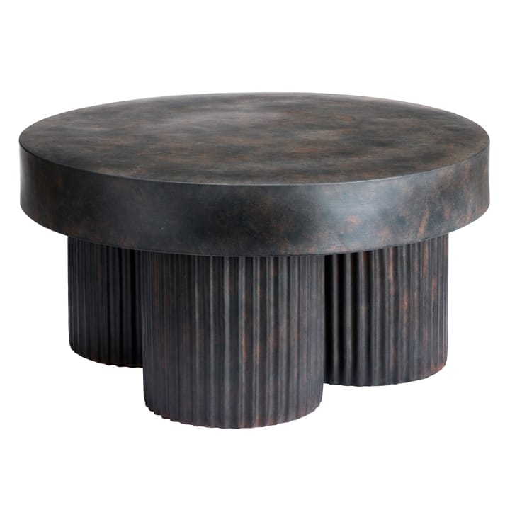 Gear coffee table low Ø70 cm - Earth (brown-black) - NORR11