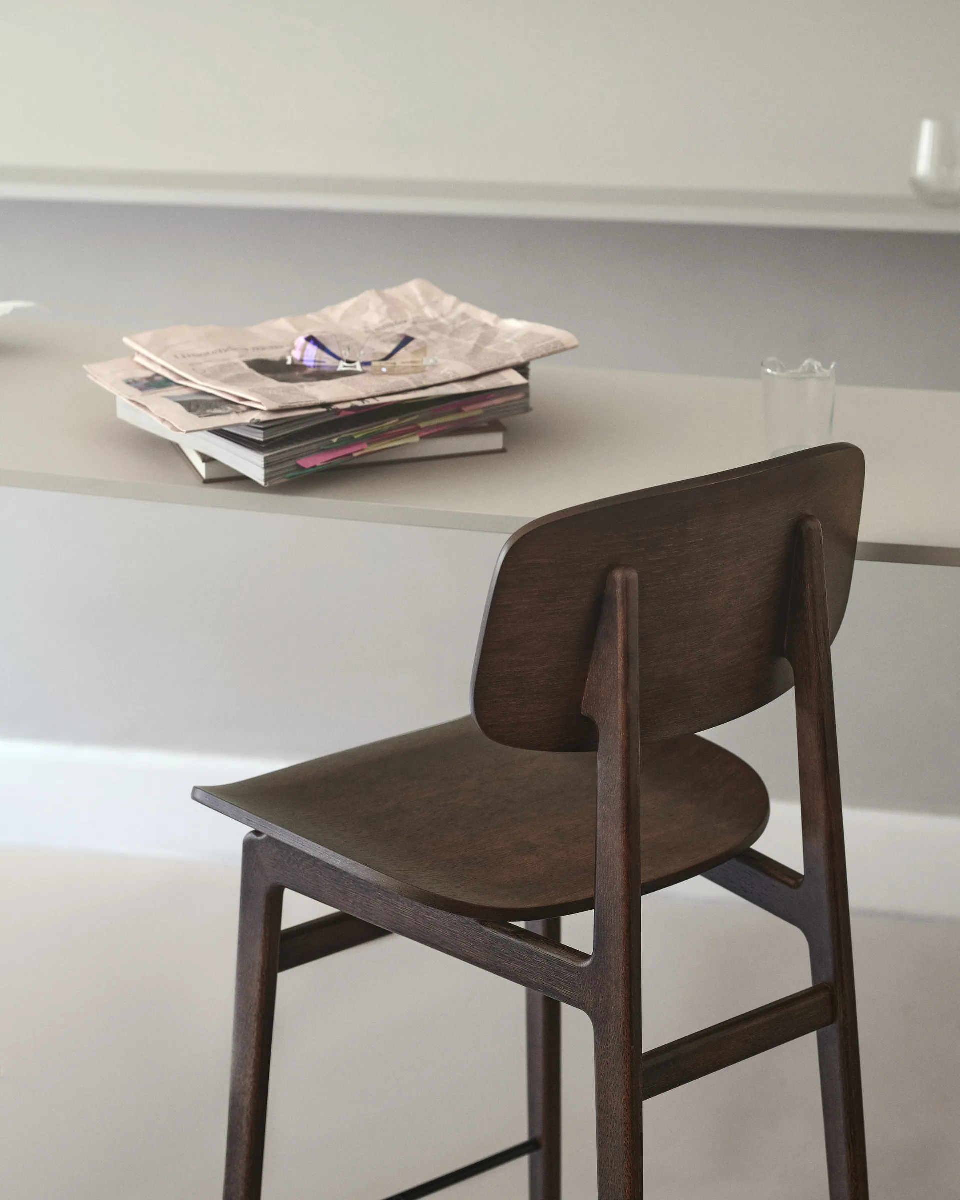 NY11 bar stool, Light smoked oak, 75 cm NORR11