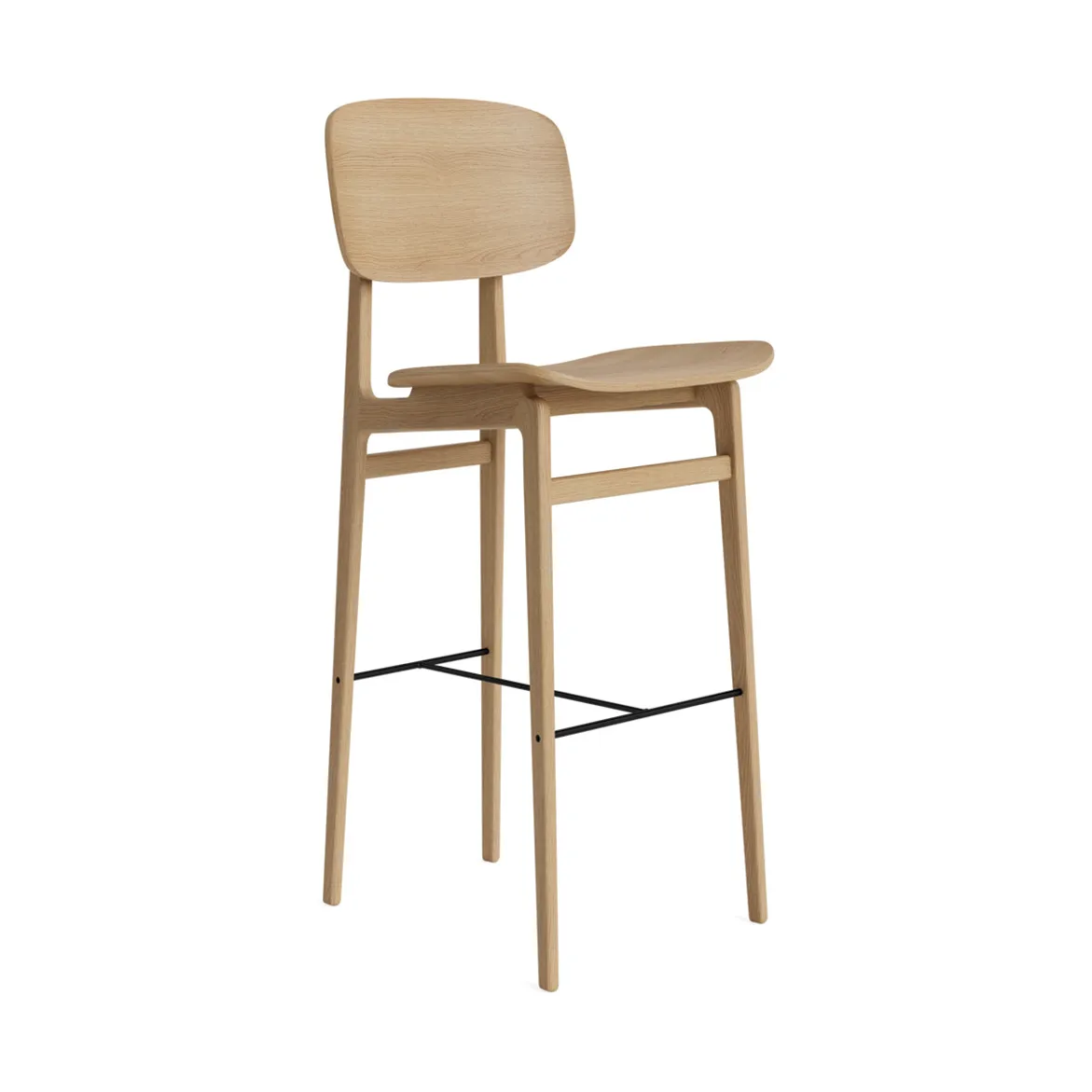 NY11 bar stool, Natural oak, 75 cm NORR11