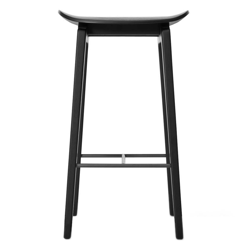 NORR11 NY11 barstool 65 cm Black oiled oak | Scandinavian Design | Bar stools | Black