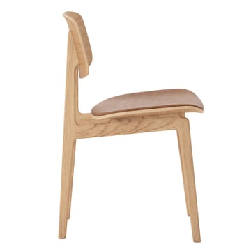 NY11 chair with leather cushion oak - Dunes camel - NORR11