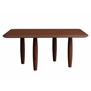 Oku coffee table - Dark smoked oak, 80 cm - NORR11