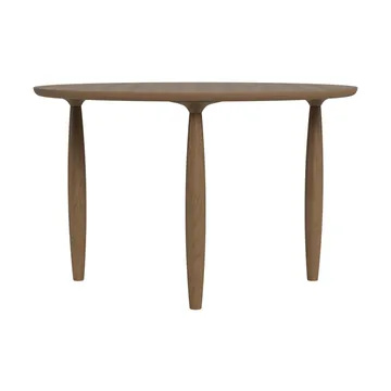 Oku dining table - Light smoked oak, Ø120 cm - NORR11
